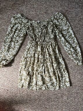 Anthropologie Moon River Cottagecore Boho Fairycore Romantic Mini Dress